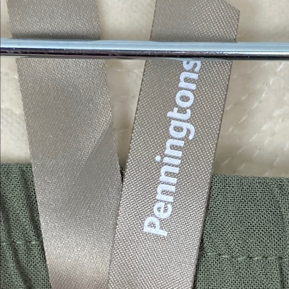 Penningtons Green Pants High Rise Relaxed Fit - Picture 9 of 11